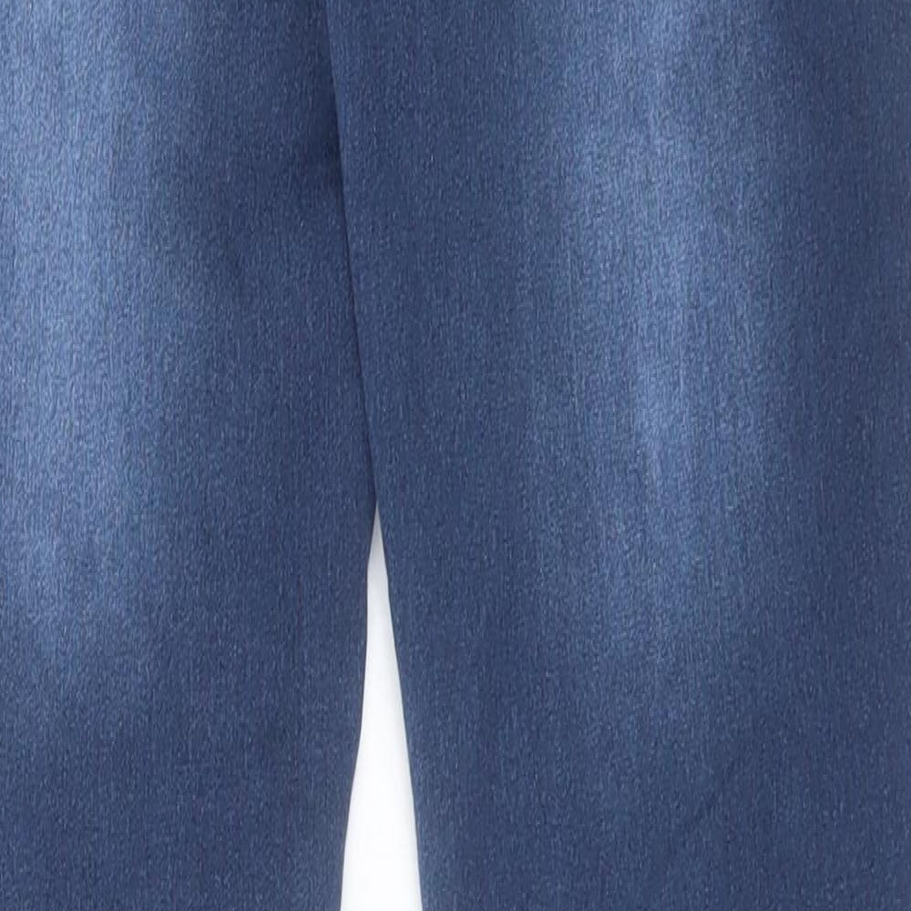 FRANSA Womens Blue Cotton Skinny Jeans Size 8 L32 in Regular Button