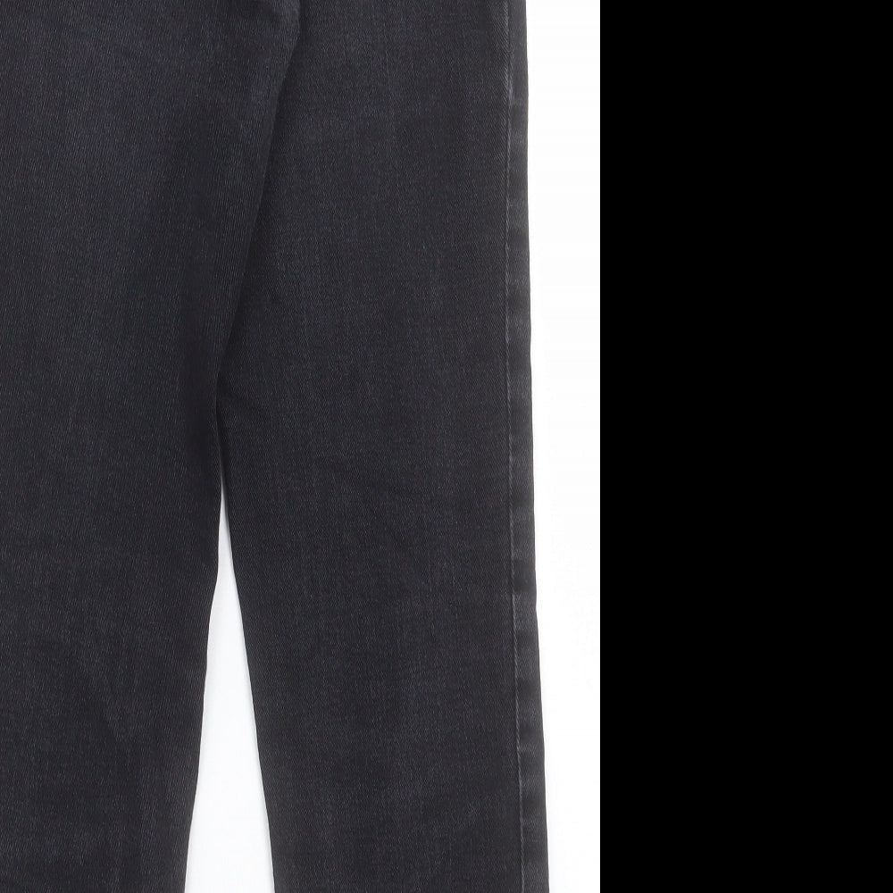 George Womens Black Cotton Tapered Jeans Size 8 L26 in Regular