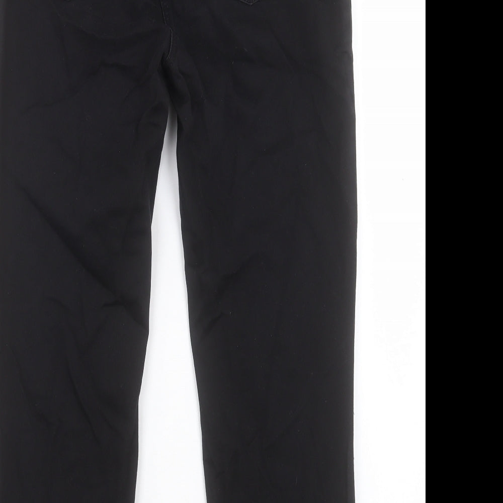 Gerry Weber Womens Black Cotton Straight Jeans Size 32 in L26 in Regular Button