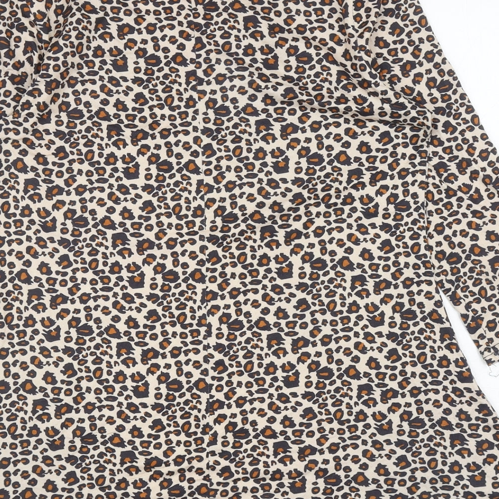 Womens UK Size 10 Pebble Bay Brown Tunic T-Shirt