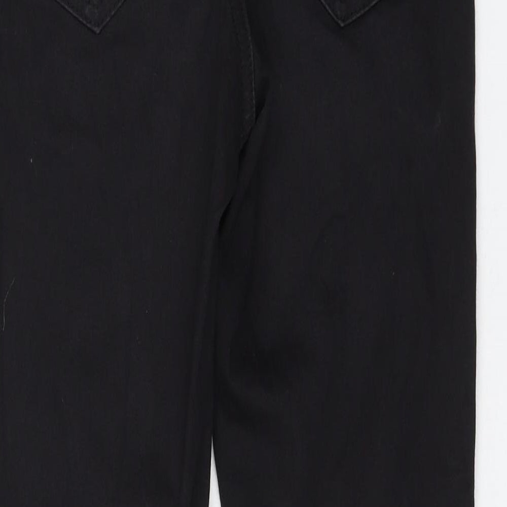 Miss Selfridge Womens Black Cotton Skinny Jeans Size 8 L26 in Regular Zip