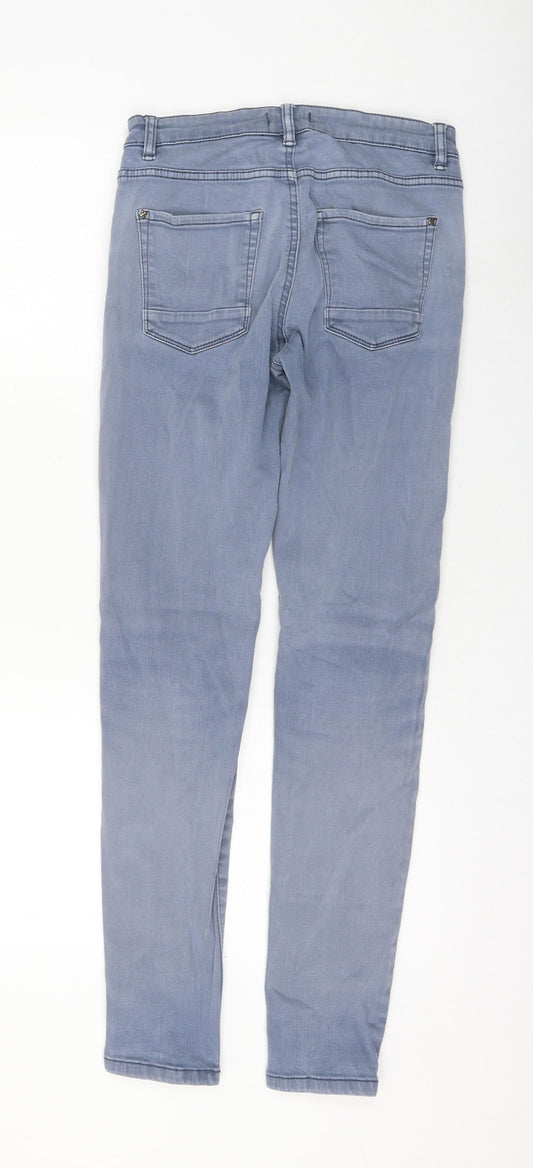 Espirit Womens Blue Cotton Skinny Jeans Size 8 L29 in Regular Zip