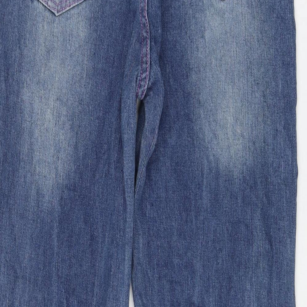 Womens UK Size 30 in Preworn Regular Fit Straight Blue Jeans
