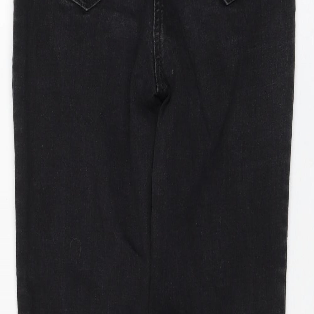 Womens UK Size 8 Papaya Regular Fit Skinny Black Jeans