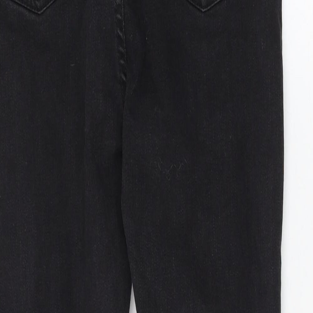 I SAW IT FIRST Womens Black Cotton Skinny Jeans Size 6 L26 in Regular Zip