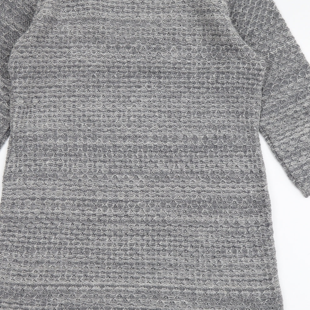 Womens UK Size M M&Co Grey Tunic Jumper
