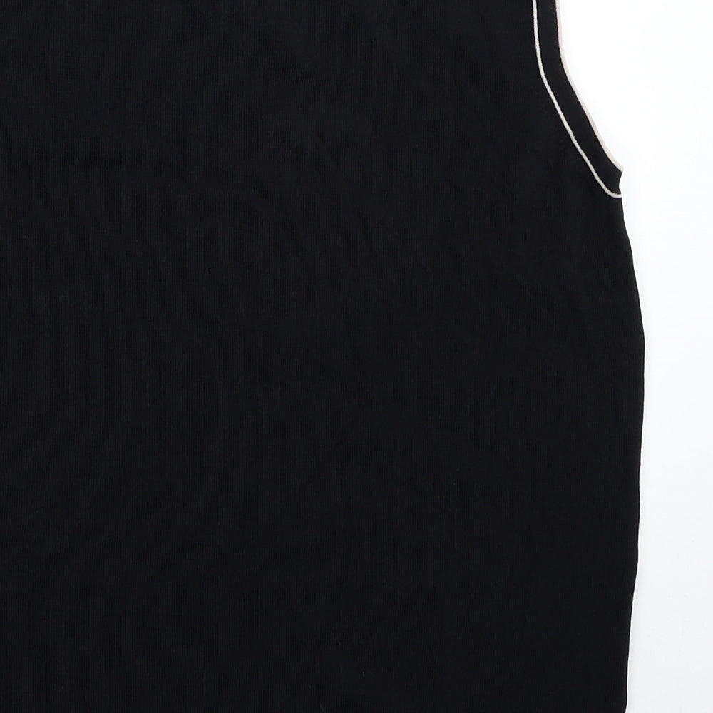 Womens UK Size M Bonmarché Black Basic Tank