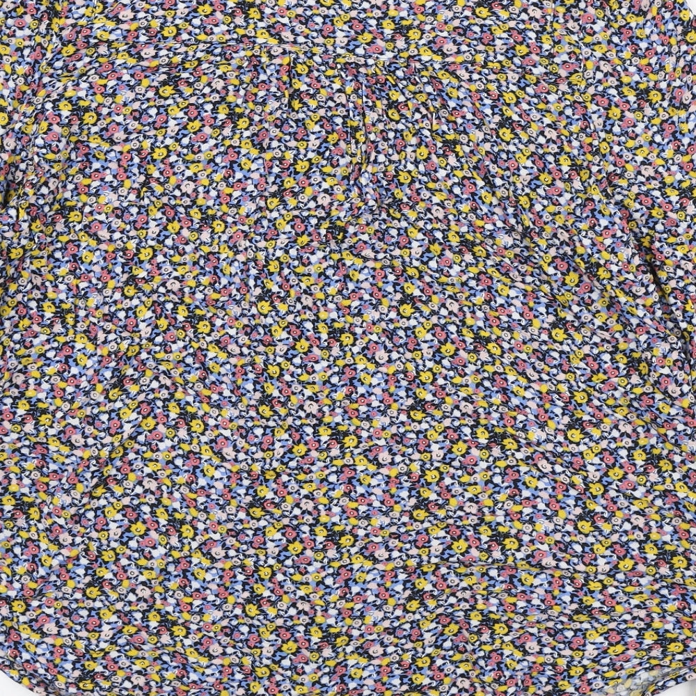 Womens UK Size 10 Marks and Spencer Multicoloured Basic Button-Up
