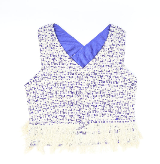 Womens UK Size L Drole de copine White Wrap T-Shirt