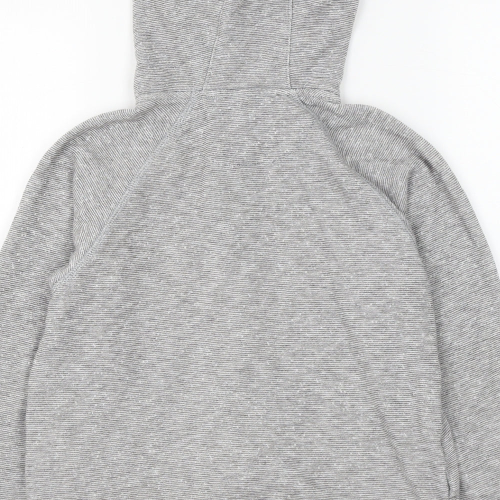 Matalan Boys Grey Cotton Full Zip Hoodie Size 10 Years Zip