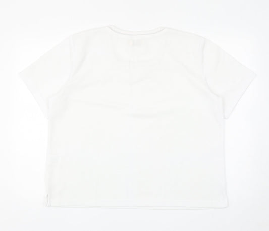 Womens UK Size L Bonmarché White Pullover Jumper