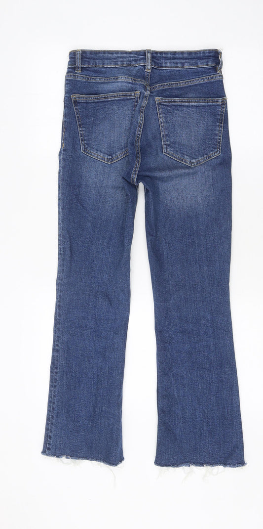 Zara Womens Blue 100% Cotton Jegging Jeans Size 25 in L25 in Regular Zip