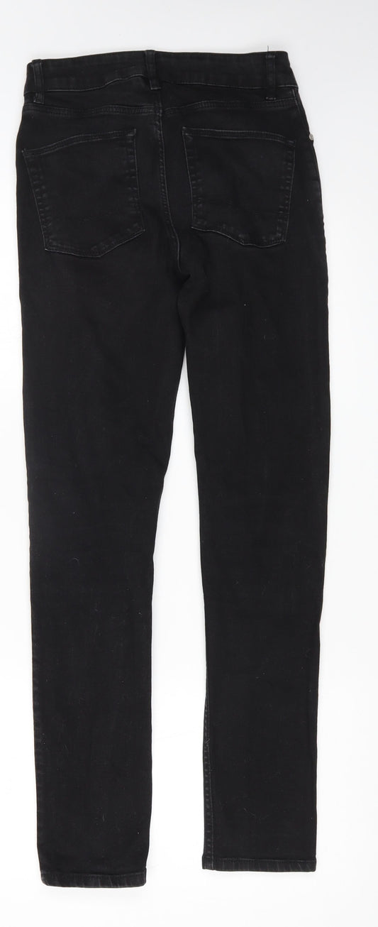 ASOS Womens Black Cotton Skinny Jeans Size 28 in L30 in Regular Zip