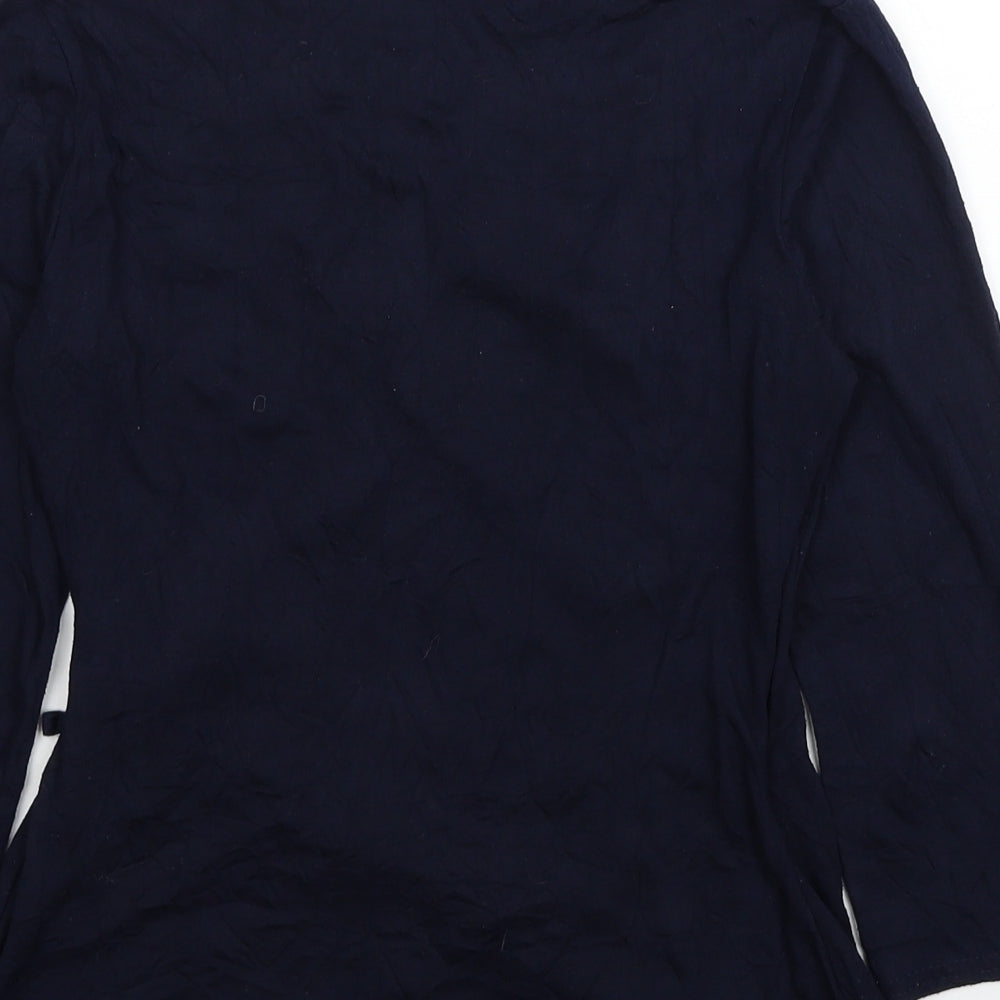 Womens UK Size 8 Phase Eight Blue Basic Blouse