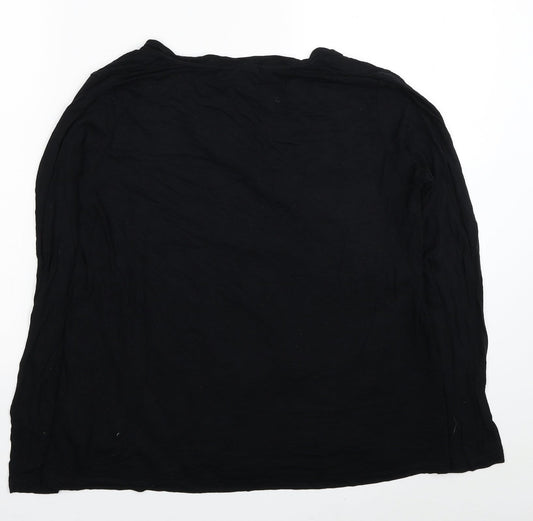 Womens UK Size 8 ASOS Black Basic T-Shirt