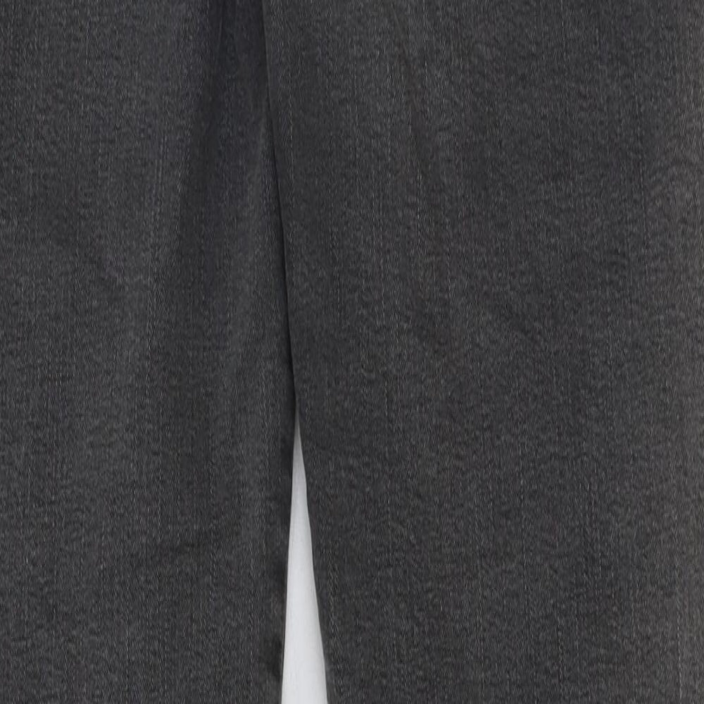 Zara Womens Grey Cotton Skinny Jeans Size 8 L30 in Regular Button