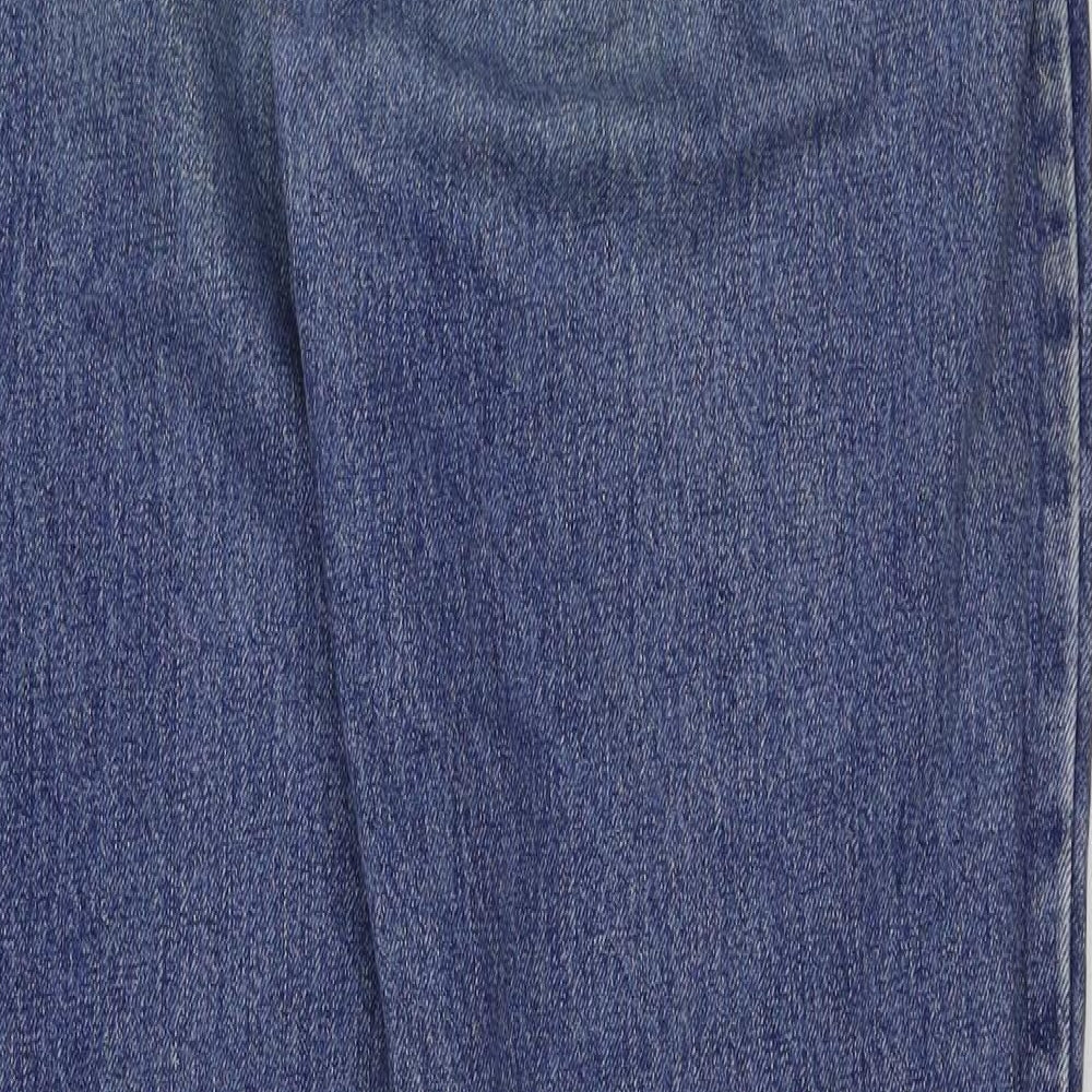 Womens UK Size 32 in Preworn Regular Fit Straight Blue Jeans