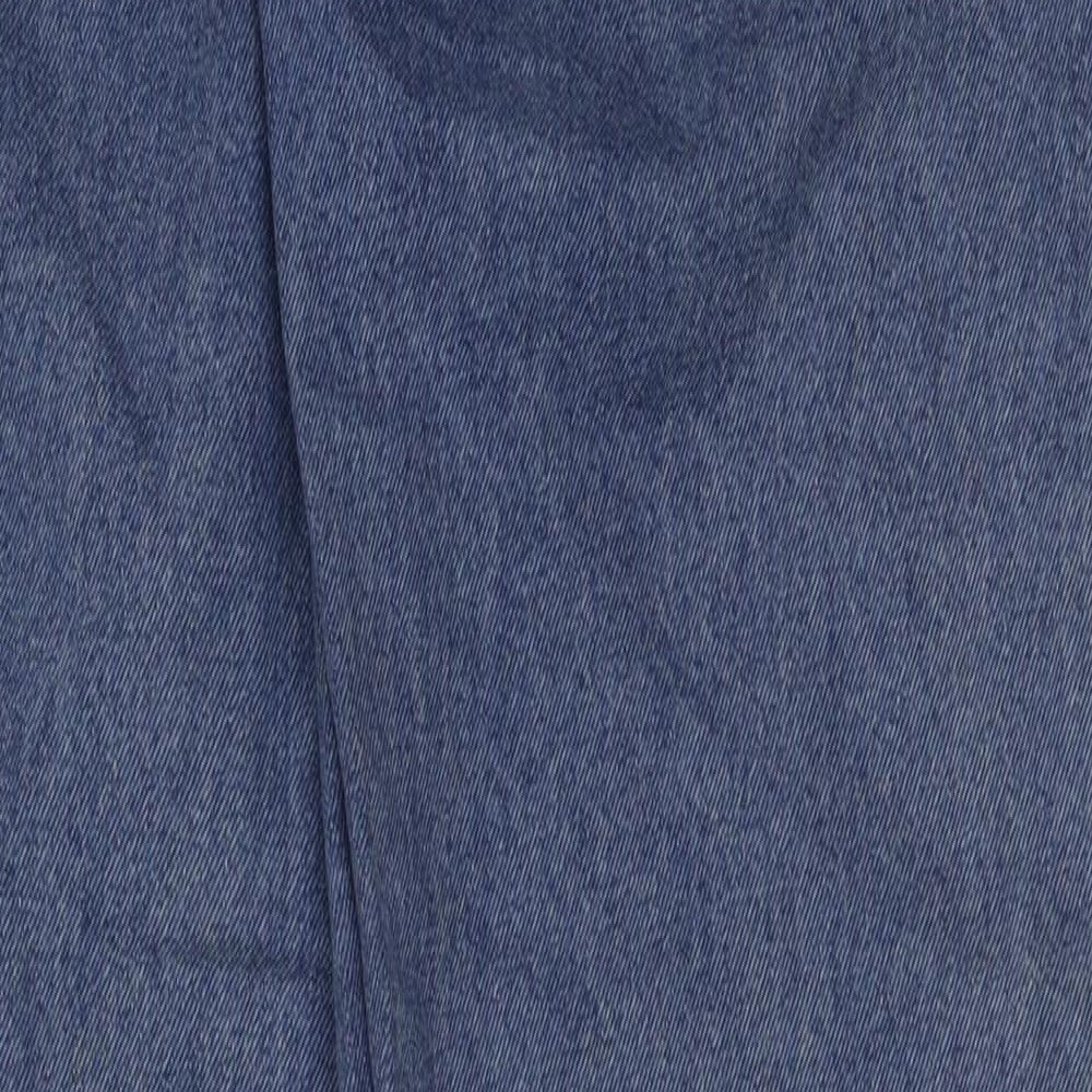 COLLUSION Womens Blue Cotton Straight Jeans Size 26 in L32 in Regular Button