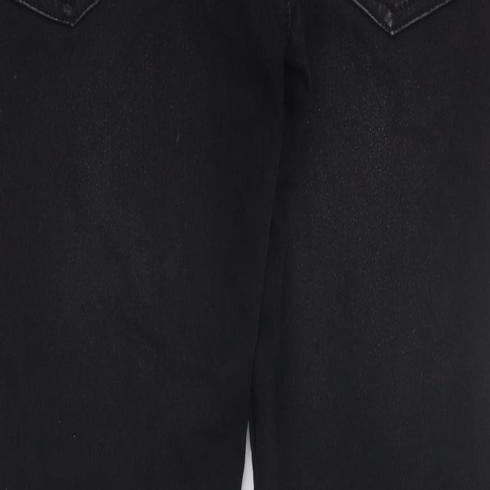 Zara Womens Black 100% Cotton Skinny Jeans Size 36 in L30 in Regular Zip
