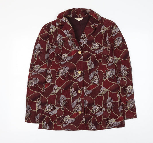 Womens UK Size 12 Daxon Red Jacket