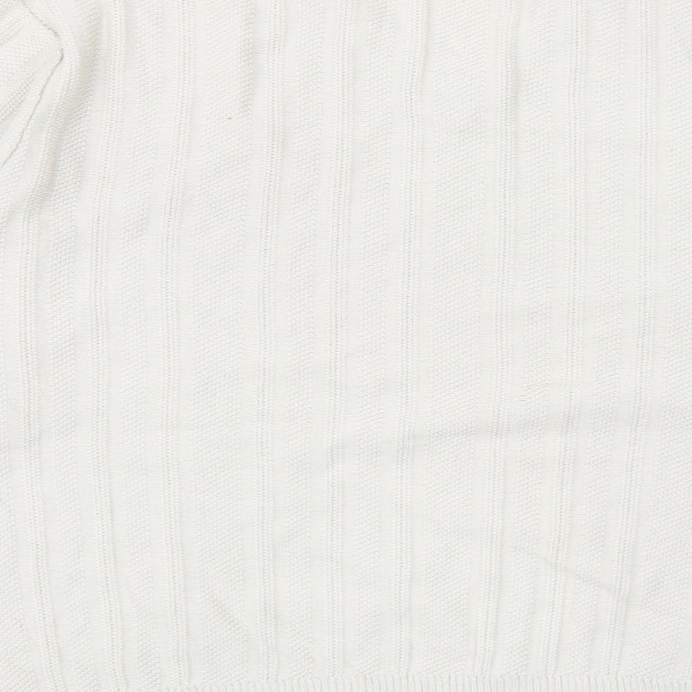 Marks and Spencer Mens Grey V-Neck Acrylic Pullover Jumper Size XL