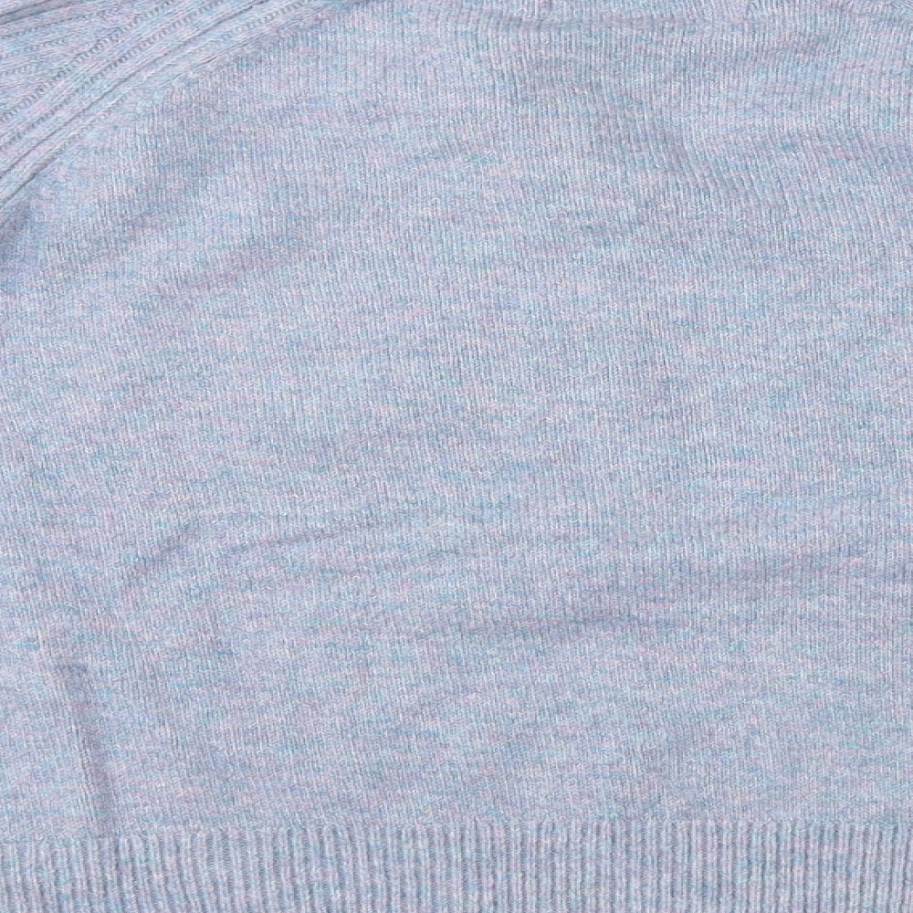 Womens UK Size M Marks and Spencer Blue Henley Jumper