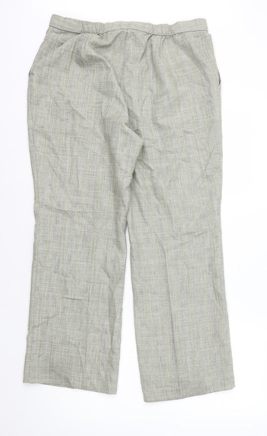 Womens UK Size 16 Marks and Spencer Regular Fit Beige Trousers