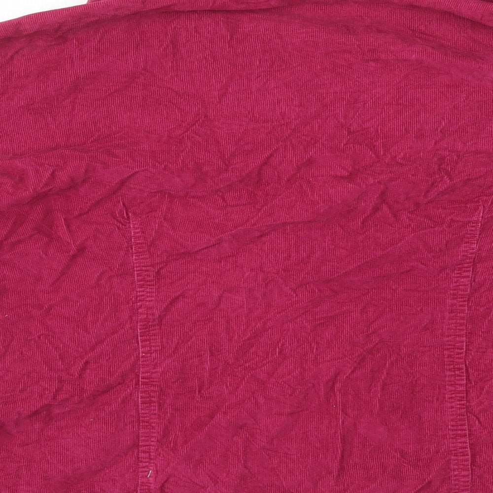 Womens UK Size 10 Preworn Pink Basic Button-Up