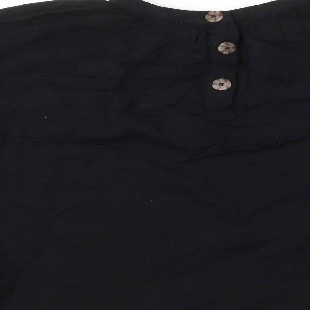 Womens UK Size 12 NEXT Black Basic T-Shirt