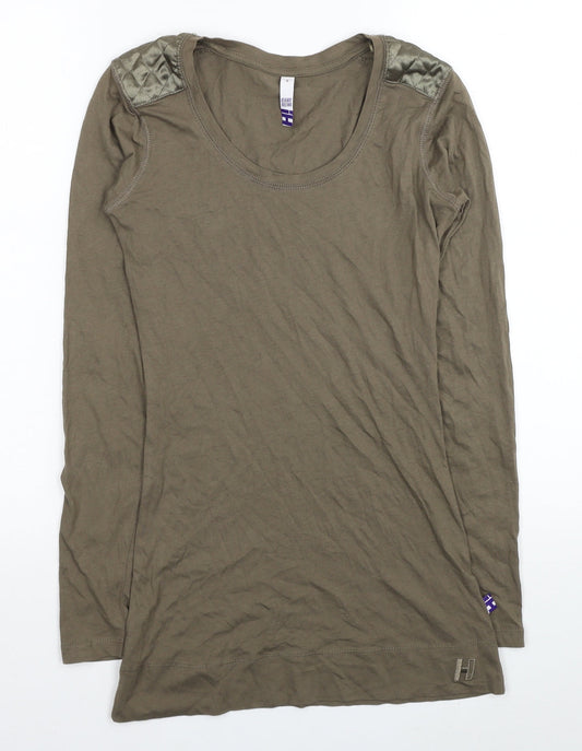 Womens UK Size 6 Debenhams Brown Tunic T-Shirt