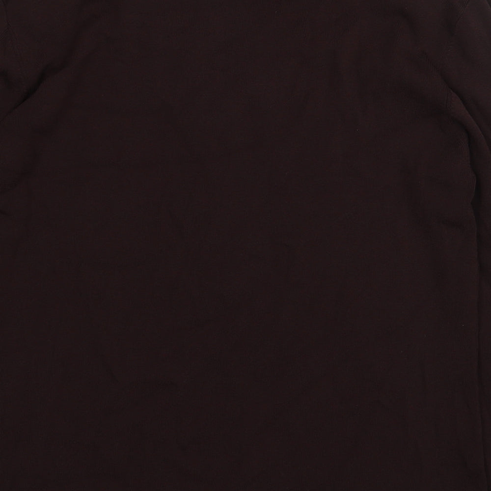 Womens UK Size M Roman Originals Brown Basic Blouse