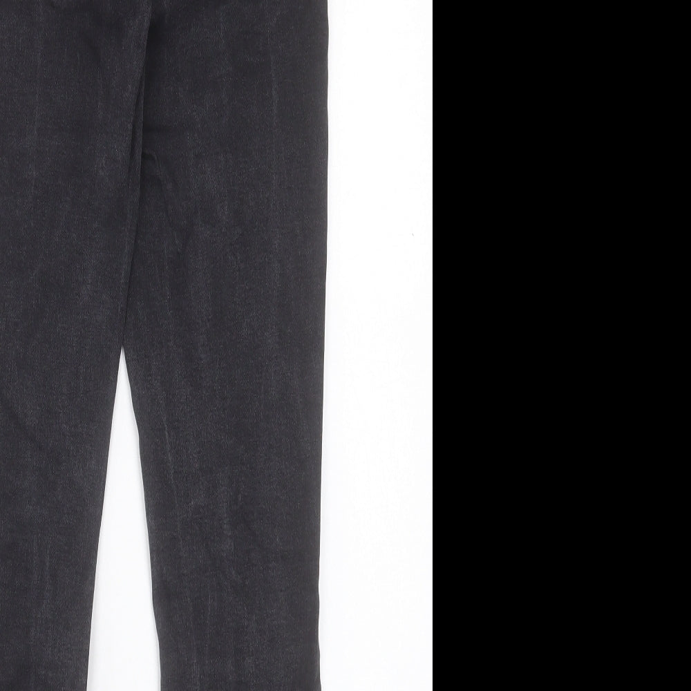 Denim & Co. Womens Black Cotton Skinny Jeans Size 10 L27 in Regular Button