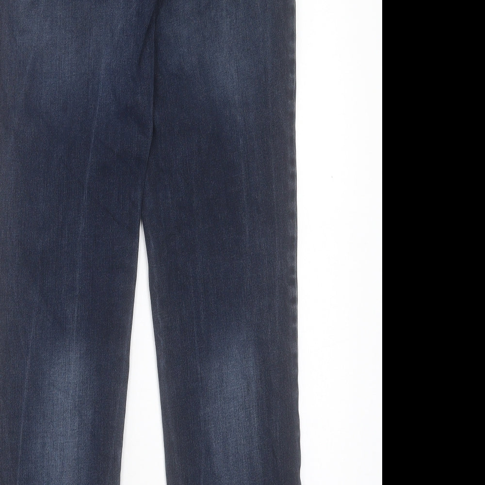 TU Womens Blue Cotton Skinny Jeans Size 32 in L32 in Regular Button
