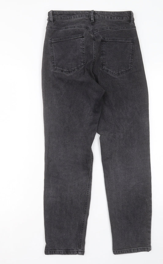 ASOS Womens Black Cotton Straight Jeans Size 26 in L32 in Regular Button