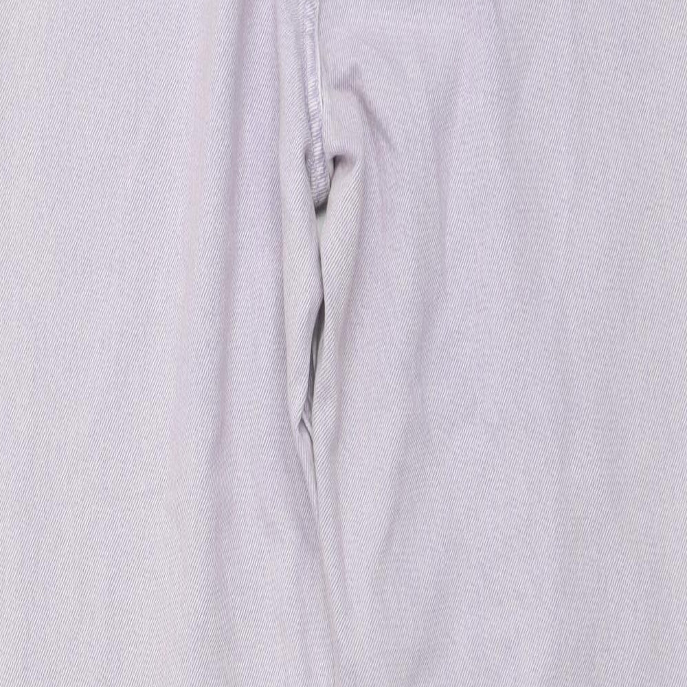 NEXT Womens Purple Cotton Mom Jeans Size 32 in L31 in Regular Button