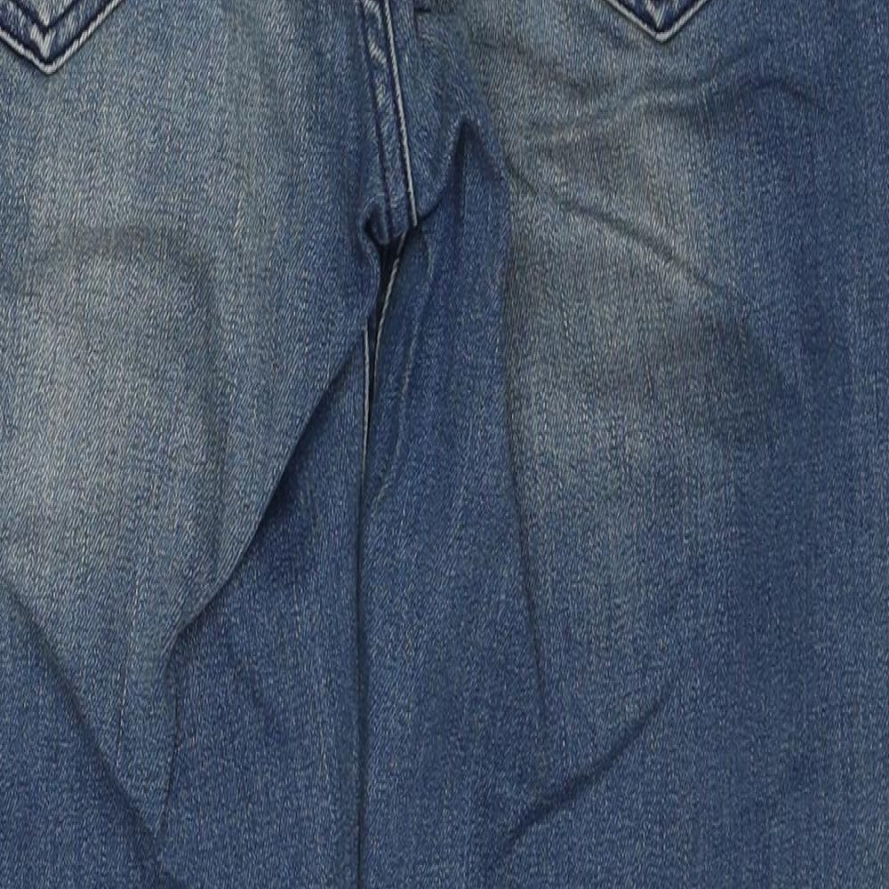 Therapy Womens Blue Cotton Skinny Jeans Size 10 L26 in Regular Button
