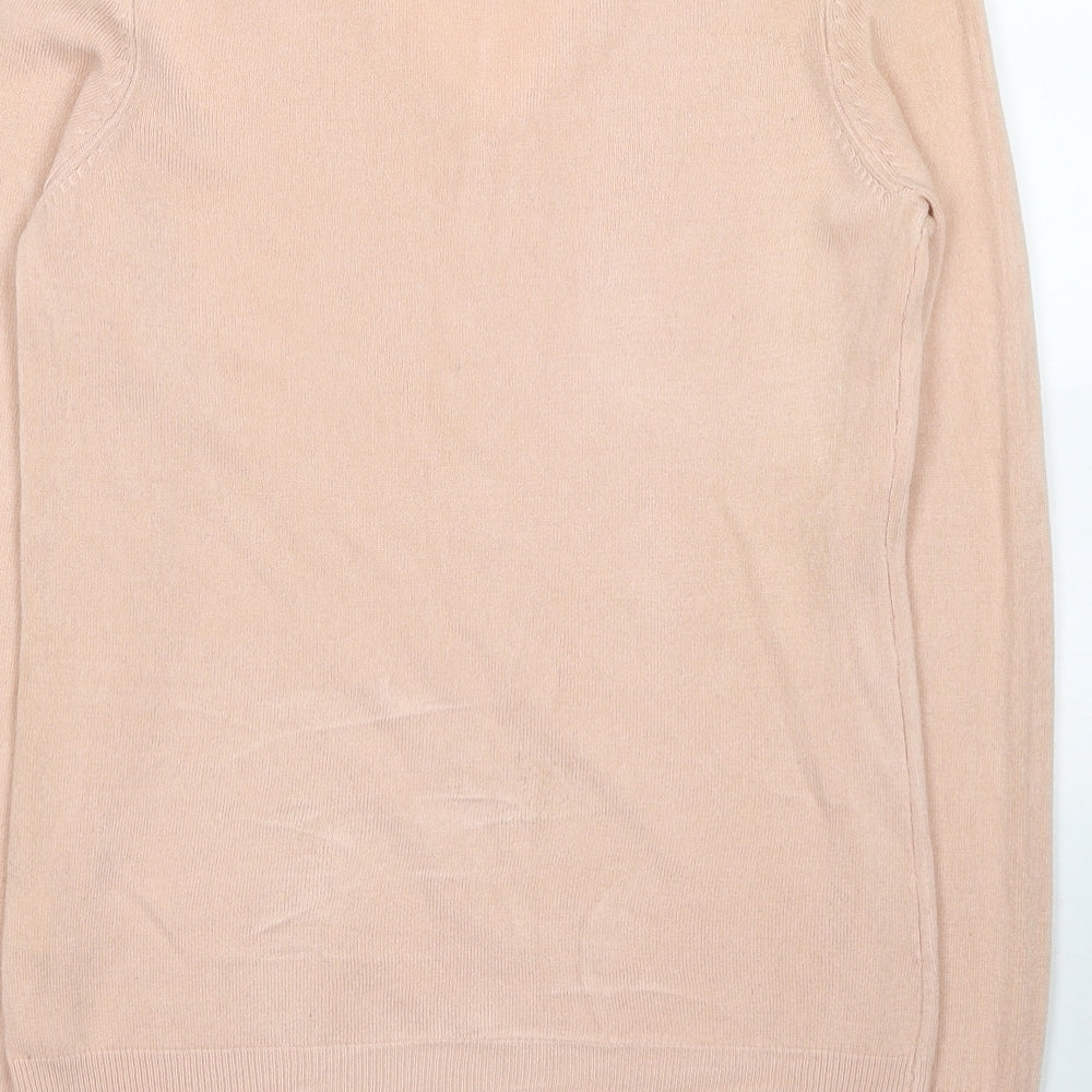 Atmosphere Womens Pink Round Neck Acrylic Pullover Jumper Size 6