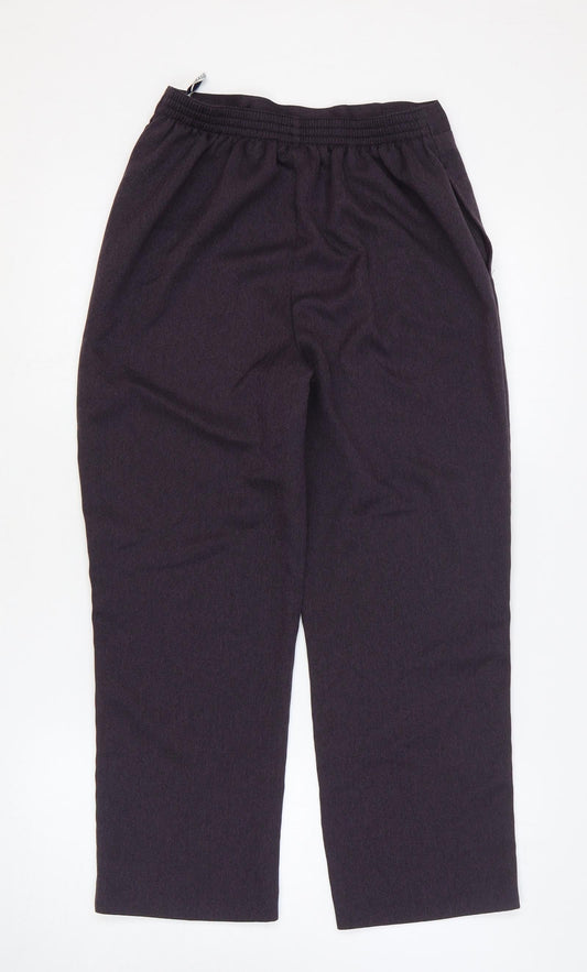 Womens UK Size 10 BHS Regular Fit Purple Trousers
