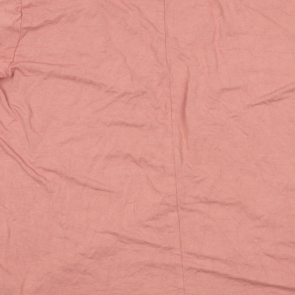 Womens UK Size 8 Missguided Pink Basic T-Shirt