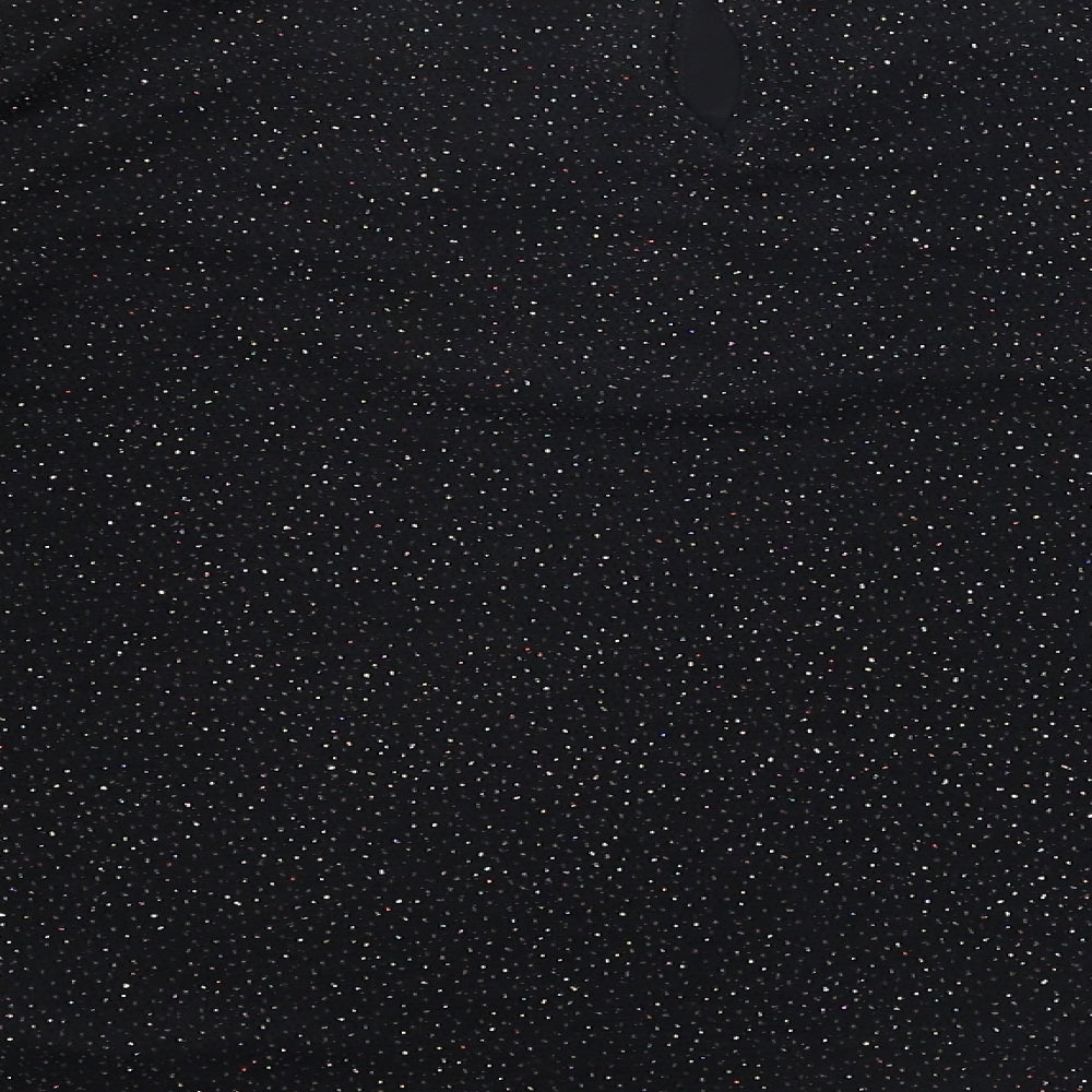 Womens UK Size 12 New Look Black Basic T-Shirt