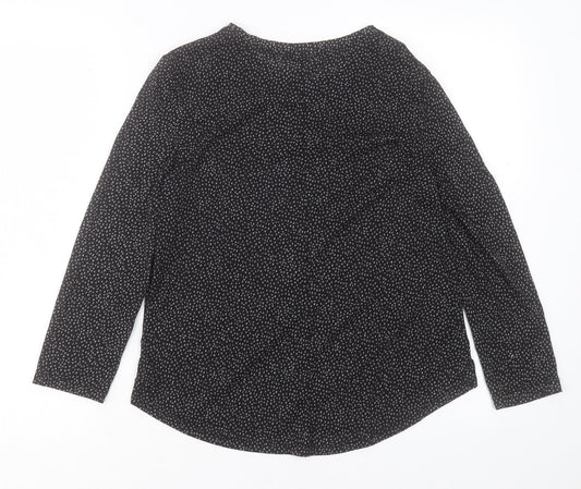 Womens UK Size XS H&M Black Basic T-Shirt