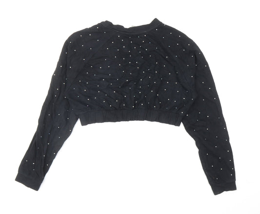 Womens UK Size 12 ASOS Black Pullover Sweatshirt