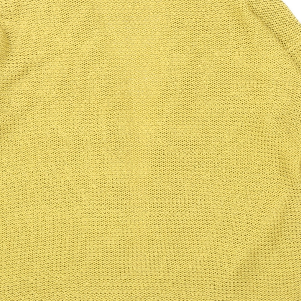 Womens UK Size M VERO MODA Yellow Cardigan Jumper