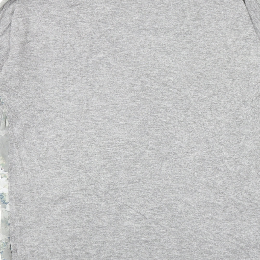 Womens UK Size 8 Per Una Grey Basic Blouse