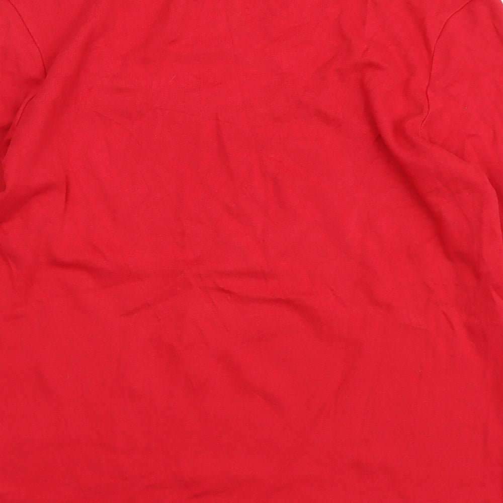 Womens UK Size 12 Marks and Spencer Red Basic Blouse