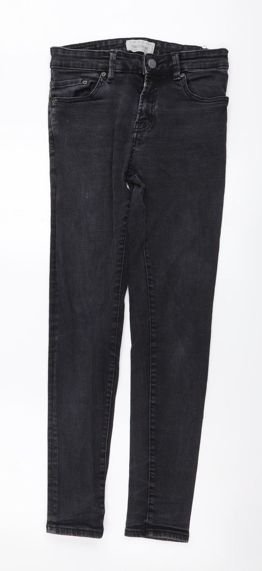 Womens UK Size M Pull&Bear Regular Fit Skinny Grey Jeans