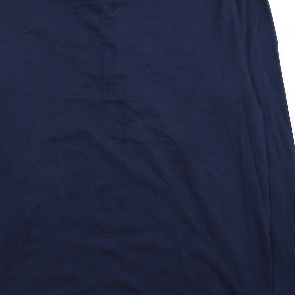 South Bay Mens Blue Colourblock Cotton Polo Size M Collared Pullover