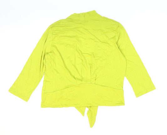 Womens UK Size 14 Debenhams Green Kimono Blouse