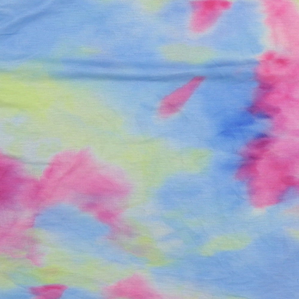 Womens UK Size S Preworn Multicoloured Basic T-Shirt