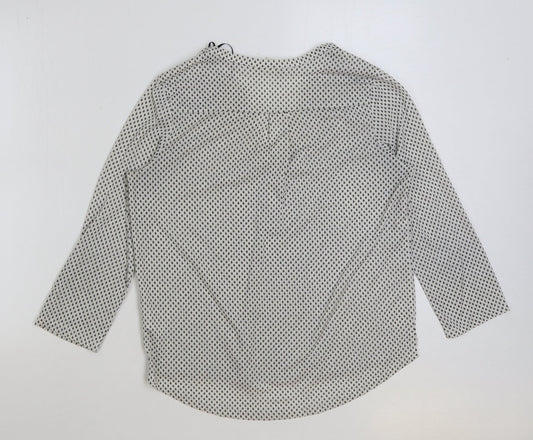 Womens UK Size S H&M White Basic Blouse